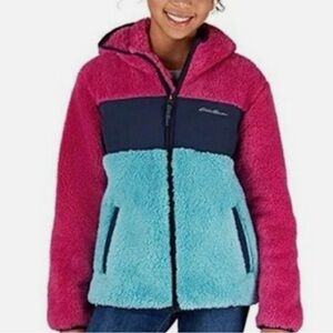 Youth Colorful Fleece Jacket with Hood